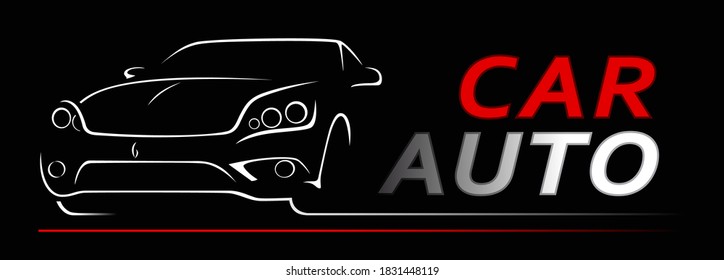 Car Logo Auto Abstract Lines Vector. Vector illustration