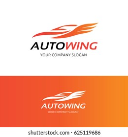 Autologo, Auto Wing, Auto Motive Symbol, Vektorgrafik 