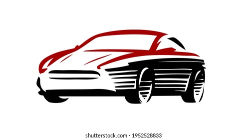 Car logo. Automotive concept in abstract style. Vehicle symbol
