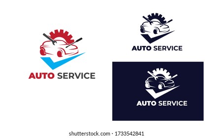 car logo can also for mechanic, car wash , service , car repair with style modern and given full color and black and white very suitable for business , vector eps 10