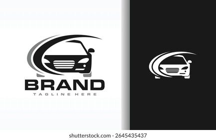 Car-Logo mit kreisförmiger Bewegung