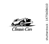 Car logo classic black vector