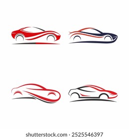 Logotipo del coche con líneas limpias y minimalistas
