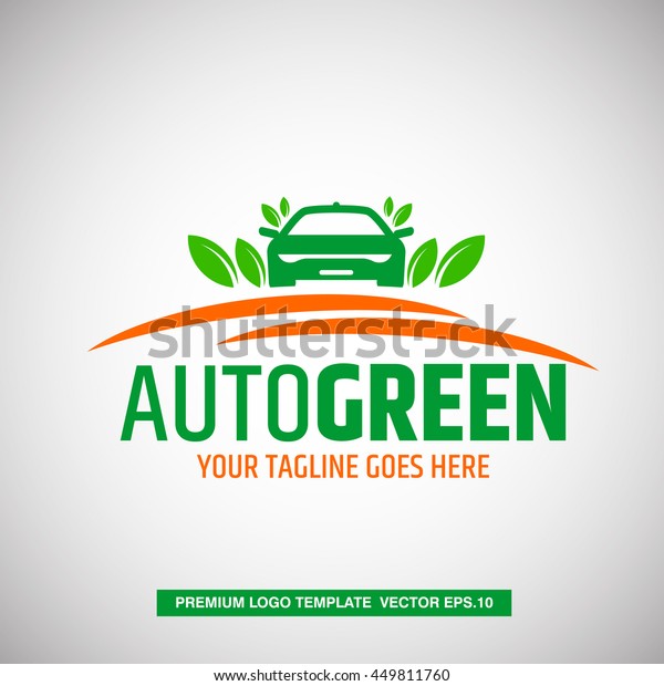 Car logo concept. With Auto Green text template.\
Vector Eps.10