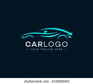 Car Logo Design. Automotive, Car Showroom, Car Dealer Logo Design Vector. Auto silhouette garage symbols. 