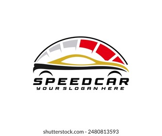 Diseño de logotipo de coche Diseño de logotipo de concesionario de coches de exposición de automóviles Vector