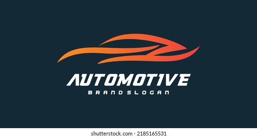 Car logo design with creative modern concept Premium Vector