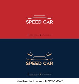 Car logo design. Modern flat vector illustration.