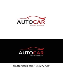 Logo-Design des Autos. Umriss-Logo