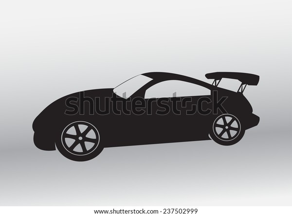 Car logo design Spoiler car symbol and icon \
 - vector illustration
