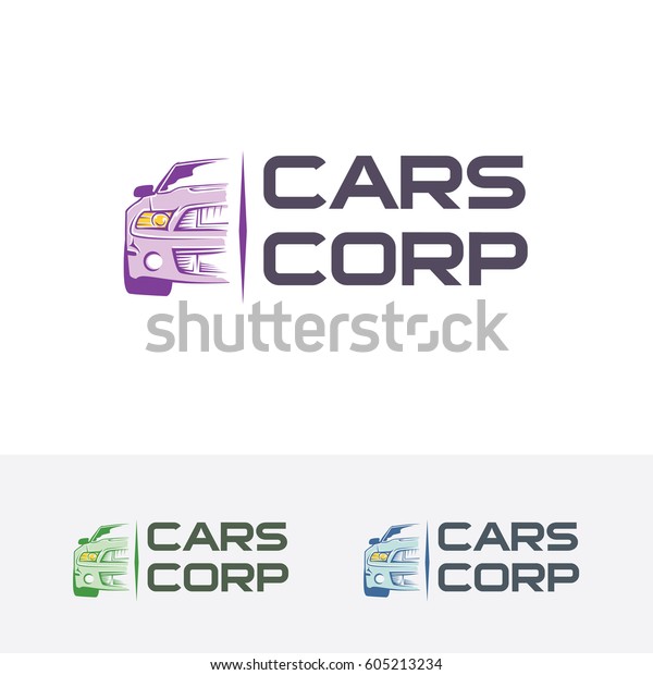 Car logo design. Sport car and Garage logo\
concept. Vector logo\
template