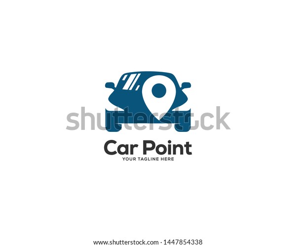 car logo\
design template, auto point logo\
design