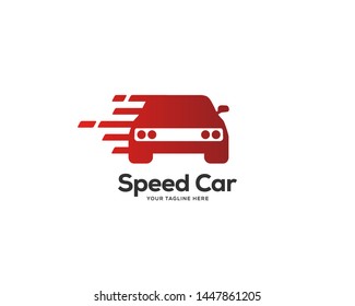car logo design template, fast technology logo design