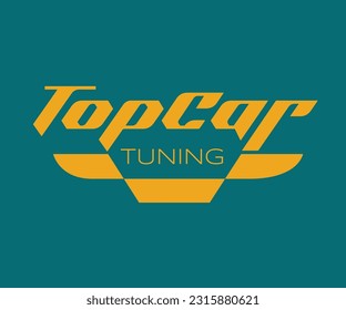 Logo-Design des Autos. Autotuning-Logo. Für das Branding und Unternehmenslogos geeignet.
