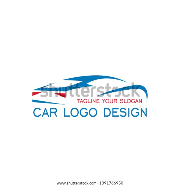 Car logo design, car vector
graphic flat design, automotive logo isolated on white
background.