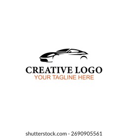 Diseño del logotipo del coche, logotipo del Vector, diseño del logotipo de la ilustración