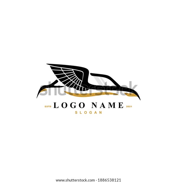 Car logo design vector. With\
silhouette of wing. Show room dealer brand icon. Vintage classic\
style. Automotive garage and reseller. Spare part shop and\
market