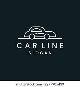 Car Logo Design. vector logo design template line art icon .