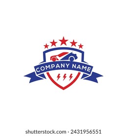 Plantilla de vector de diseño de logotipo de coche