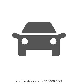 Car logo design vehicle icon silhouette on white background. Vector illustration. EPS 10