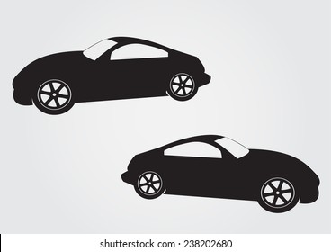 Car logo design View Left - Right   2 symbol  - vector illustration