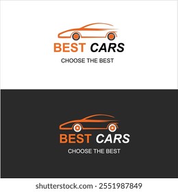 Car logo emblem, vector illustration set of logo on sports car theme, luxury car logo