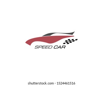 Car Logo In Flat Design. Simple, Luxury and Stylish Design Isolated on White Background. Suitable for Car Shop, Car Club, Car Service Company Logo and more. Vector Illustration.