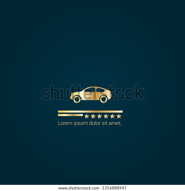 car logo in gold color.\
car gold logo