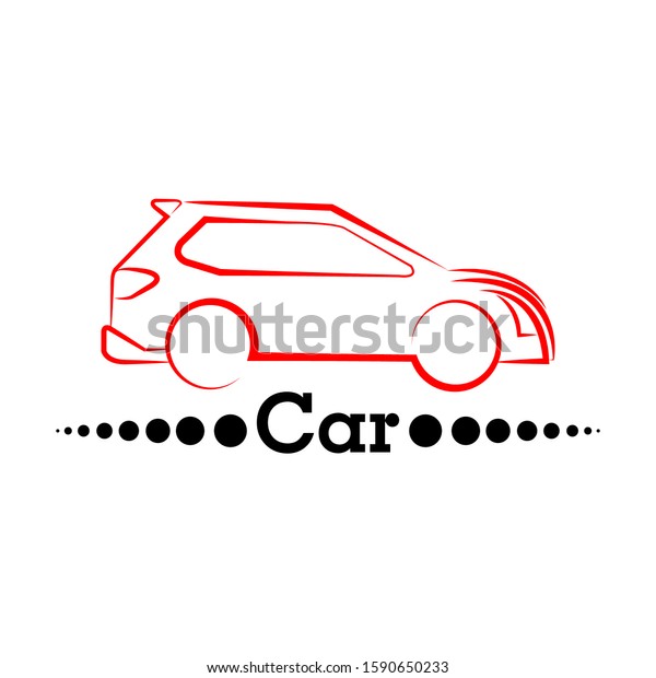 car logo with hand drawn\
style