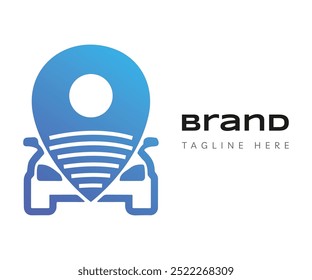Elementos de Plantilla de diseño de icono de logotipo de coche. Utilizable para la marca y los logotipos de negocios.
