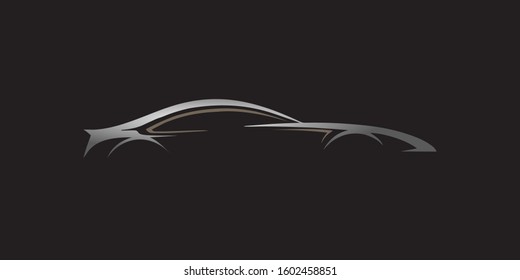 Car logo icon illustration. Elegant design