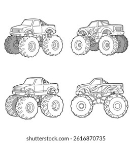 Car logo icon, motor vehicle silhouette symbol. Element, design, identity, brand, dealer, garage, car. Vector illustration.Big set outline car icons, different types of transportation.