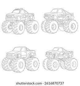 Car logo icon, motor vehicle silhouette symbol. Element, design, identity, brand, dealer, garage, car. Vector illustration.Big set outline car icons, different types of transportation.