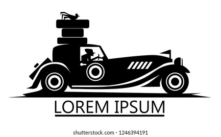 car logo icon, vector