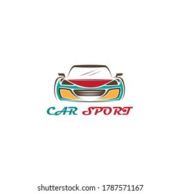 car logo illustration of a color vector design template