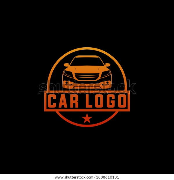 car logo with a car illustration that looks\
luxurious and cool