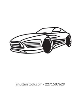car logo illustration vector icon color sedan design