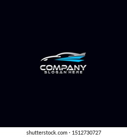 Car Logo Modern Design Template Isolated In Black Colour