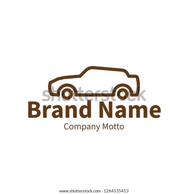 car logo, modern outline brand design
concept, vector
illustration