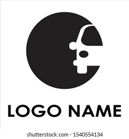 car logo with a negative concept