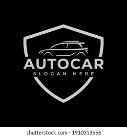 Car Logo On Black Background. Perfect For Company Use. 