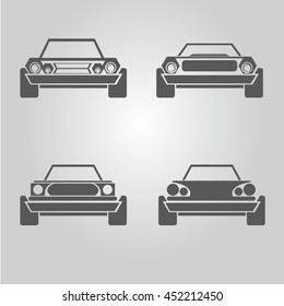 car logo set. vector car icons collection