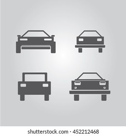 car logo set. vector car icons collection