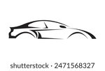 Car logo silhouette minimalist. Autocar logo concept. Car transport icon. Automobile and car dealer