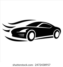 Logo del coche Silhouette en el Vector