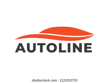 Car Logo Simple Line Auto Line: vector de stock (libre de regalías ...