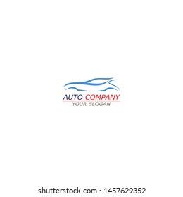 Car logo simple line design template vector inspiration