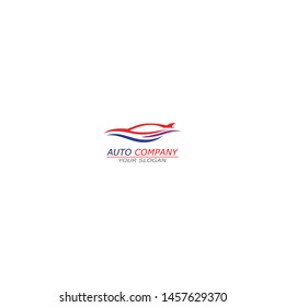 Car logo simple line design template vector inspiration