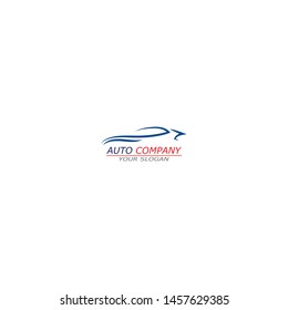 Car logo simple line design template vector inspiration