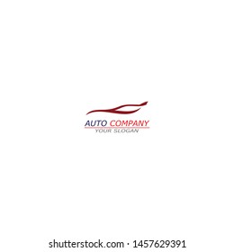 Car logo simple line design template vector inspiration